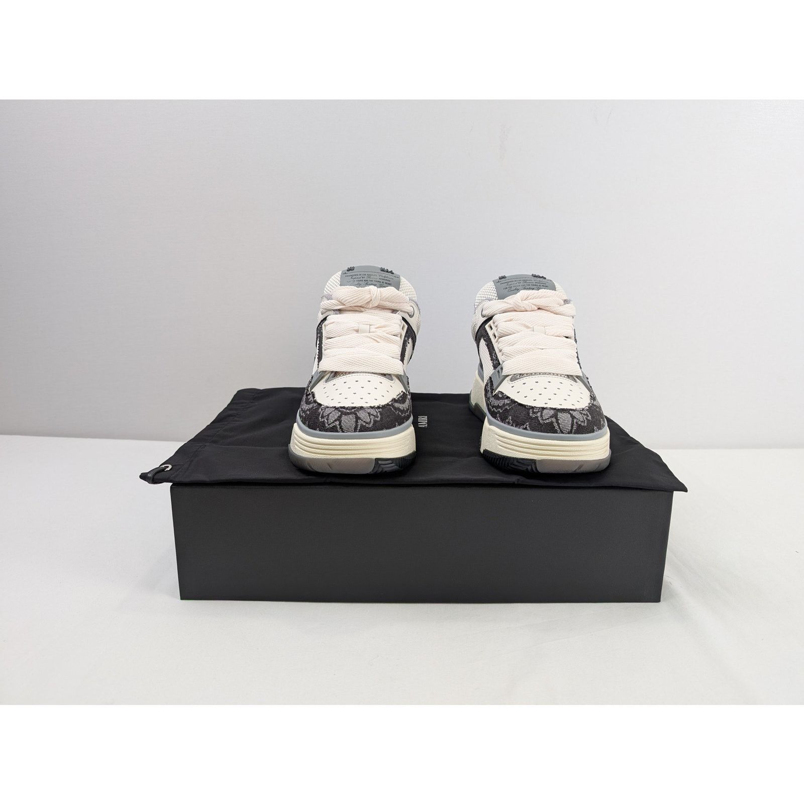 Amiri o1rshd1 Bandana Denim MA-1 Sneakers in Black Size US 11 / EU 44 - 18 Thumbnail