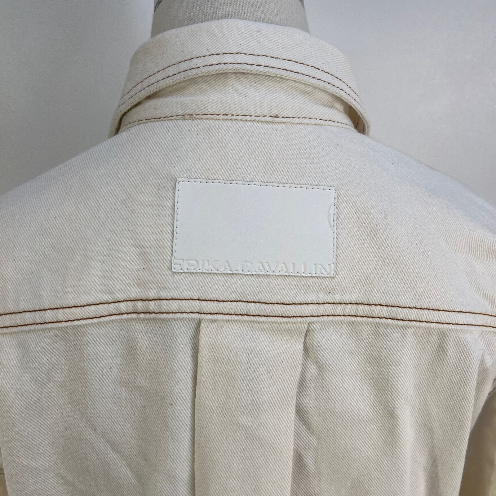 Other Erika Cavallini Ivory Denim Dress Size M / US 6-8 / IT 42-44 - 9 Thumbnail