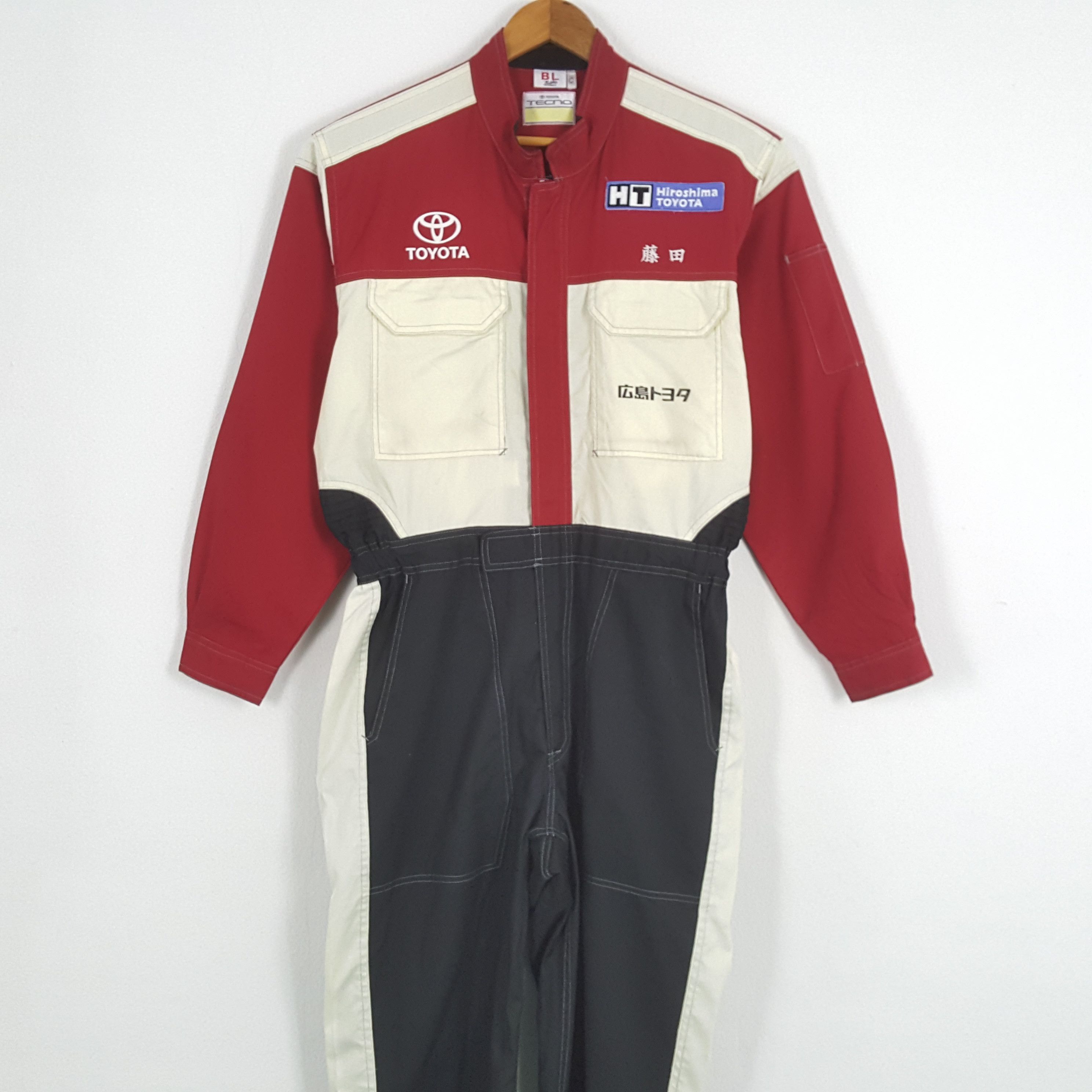 Japanese Brand × Vintage Vintage TOYOTA Japanese Motorsports Racing Coverall Jacket Size US L / EU 52-54 / 3 - 5 Thumbnail