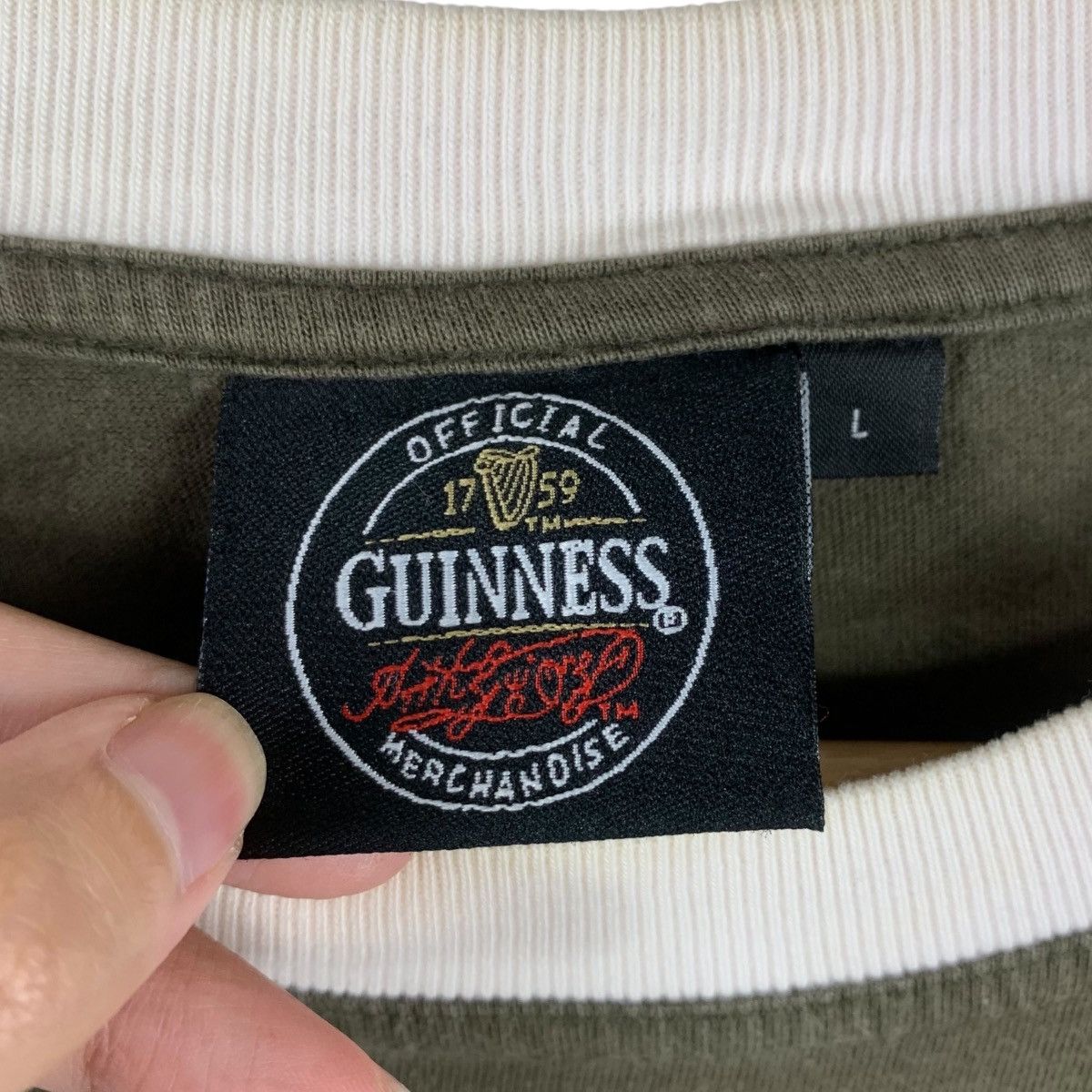 Vintage Vintage GUINNESS OFFICIAL MERCHANDISE Tee Size US L / EU 52-54 / 3 - 6 Thumbnail