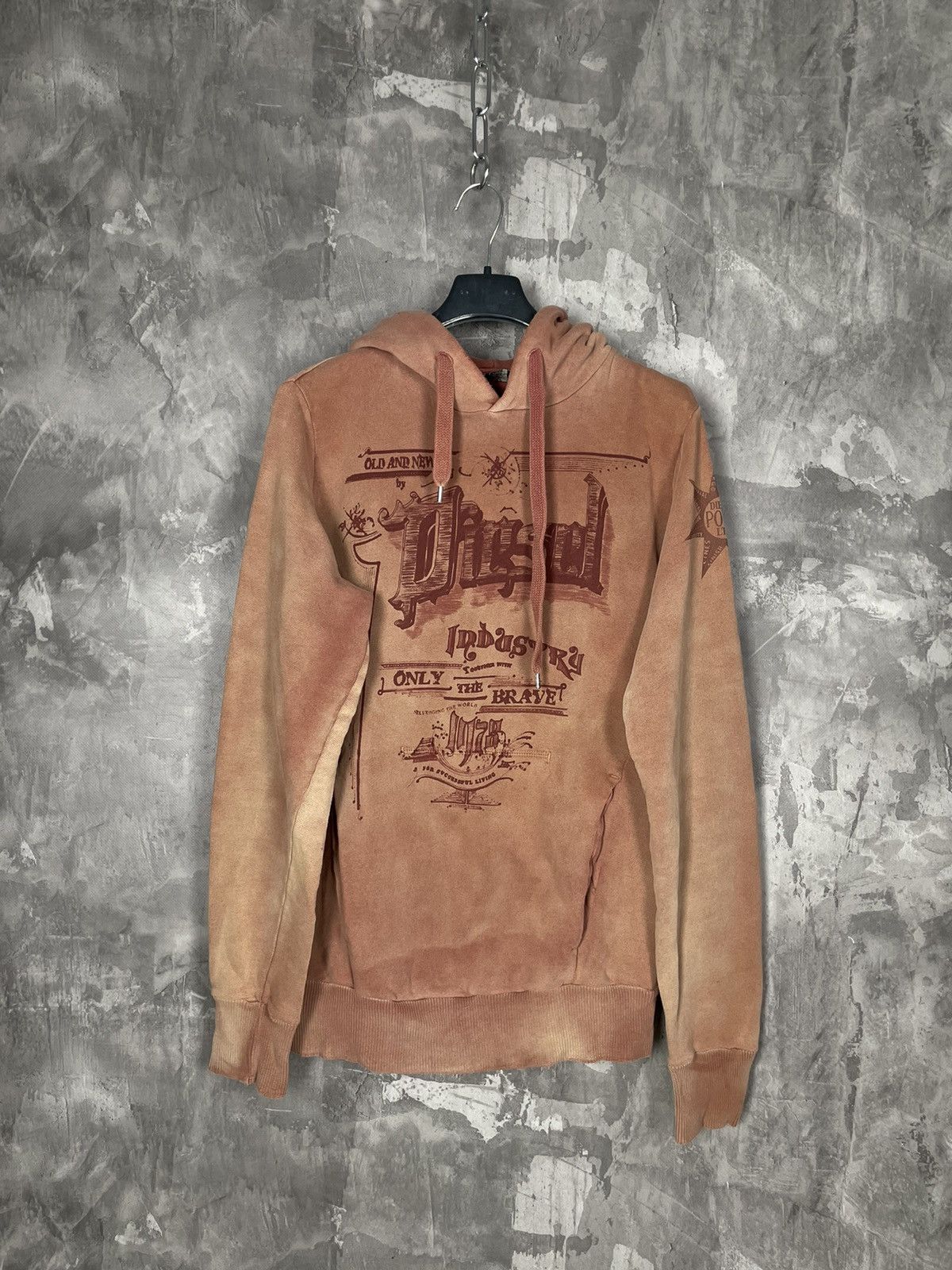 20471120 × Diesel × Japanese Brand Vintage Y2K Diesel Retro Japanese Brand Faded hoodie Size US S / EU 44-46 / 1 - 1 Thumbnail