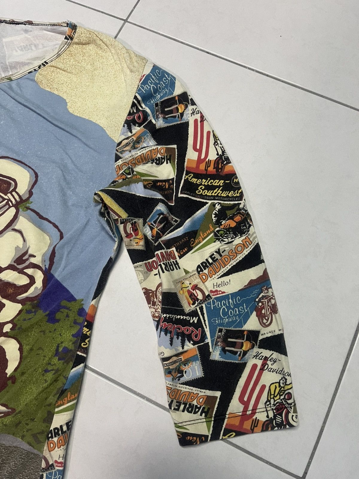 Harley Davidson × Vintage 🔥HOT🔥VINTAGE HARLEY DAVIDSON FULL PRINT VERY RARE Size M / US 6-8 / IT 42-44 - 5 Thumbnail