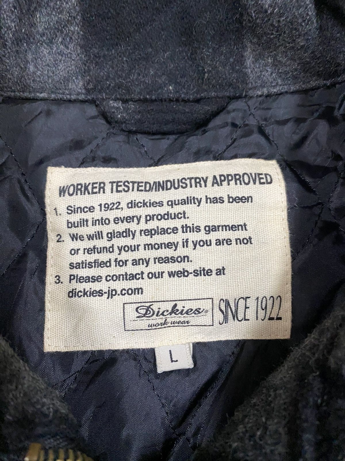 Dickies Vtg🔥Dickies Workwear Plaid Zipper Wool Jacket Size US L / EU 52-54 / 3 - 18 Thumbnail