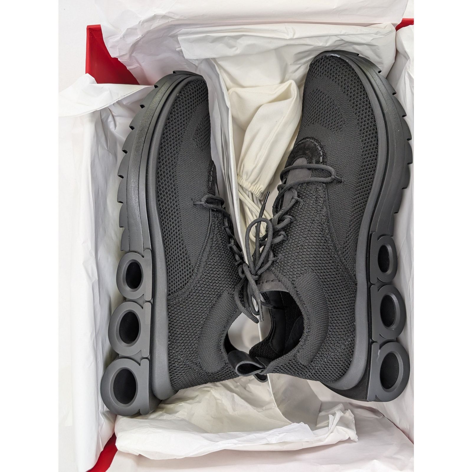 Salvatore Ferragamo o1rshd1 Nima Knit Men Shoes Fashion Sneaker in Black Size US 10 / EU 43 - 17 Thumbnail