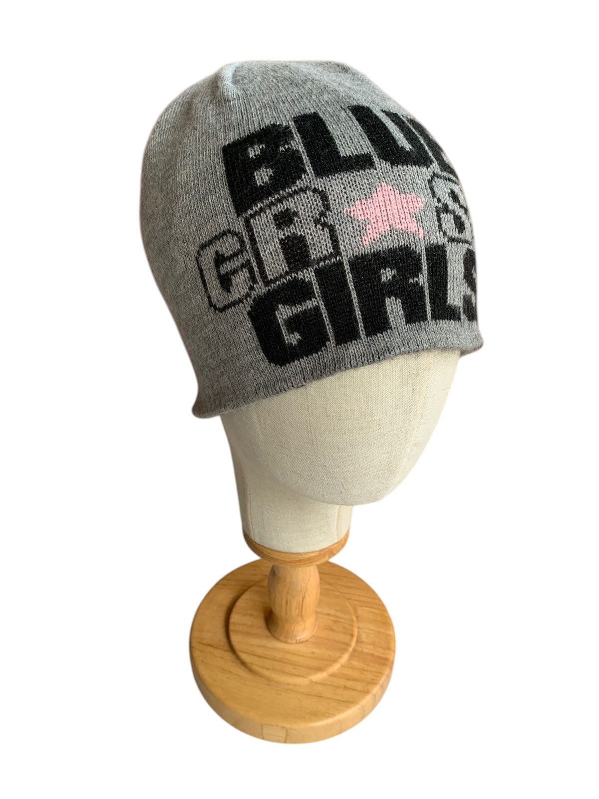 Japanese Brand × Vintage Blue Cross Girl Reversible Streetwear Beanie Hats Size ONE SIZE - 2 Thumbnail
