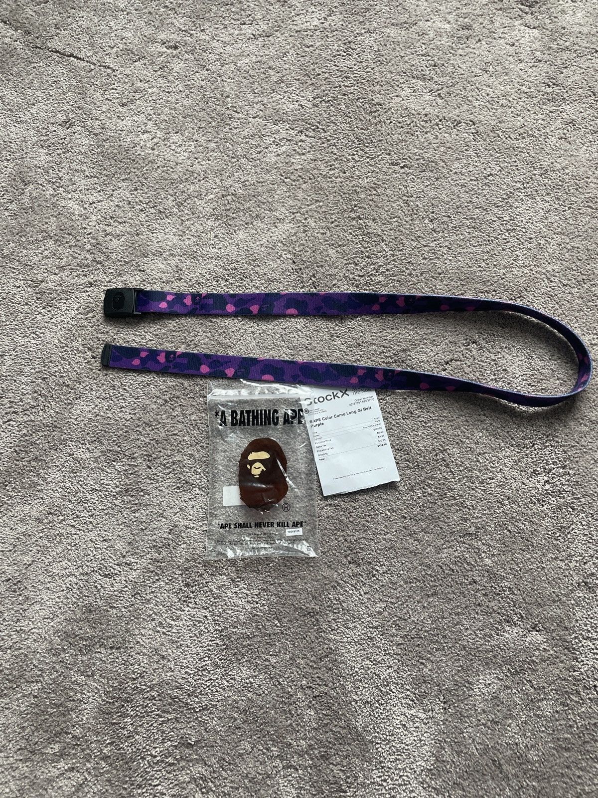 Bape BAPE Color Camo Long GI Belt Purple Size ONE SIZE - 5 Thumbnail