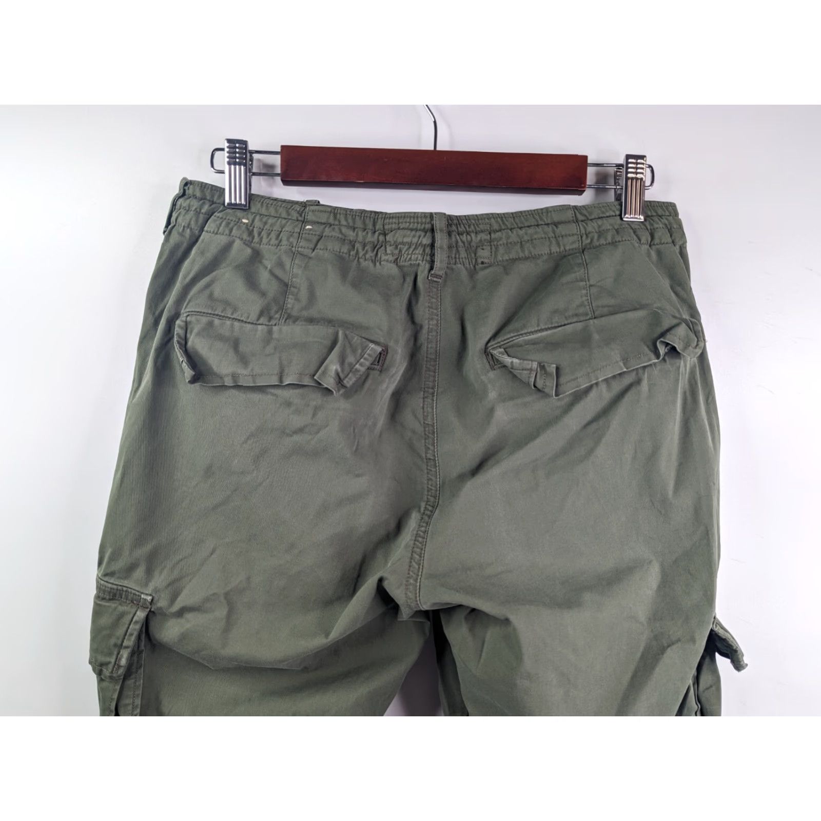 Abercrombie & Fitch VINTAGE Abercrombie & Fitch Pants Cargo 28x30 Green Military Skinny Relaxed Men 90s Army Workwear Casual Pants Size US 28 / EU 44 - 5 Thumbnail