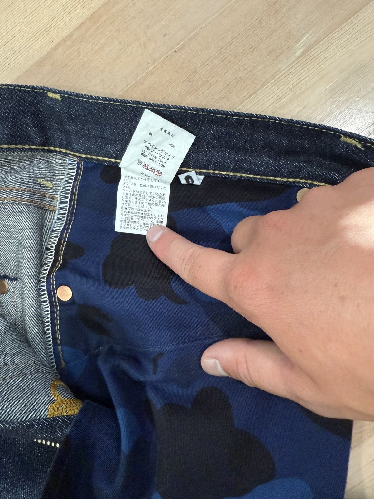 Bape A Bathing ape salvage denim Size US 32 / EU 48 - 4 Thumbnail