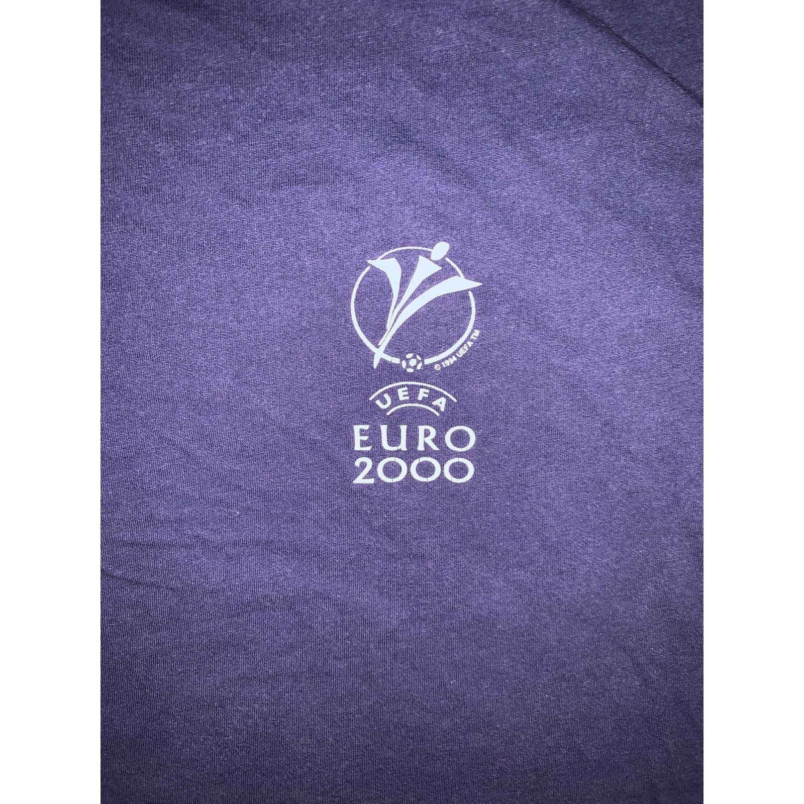 Adidas × Vintage UEFA Euro 2000 Adidas Tee Navy Blue Soccer Single Stitch L Size US L / EU 52-54 / 3 - 4 Thumbnail