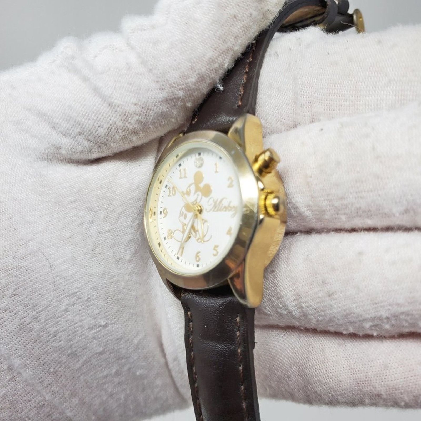 Disney X Sekio Mickey Mouse Musical Gold Watch RARE H2F display picture 3