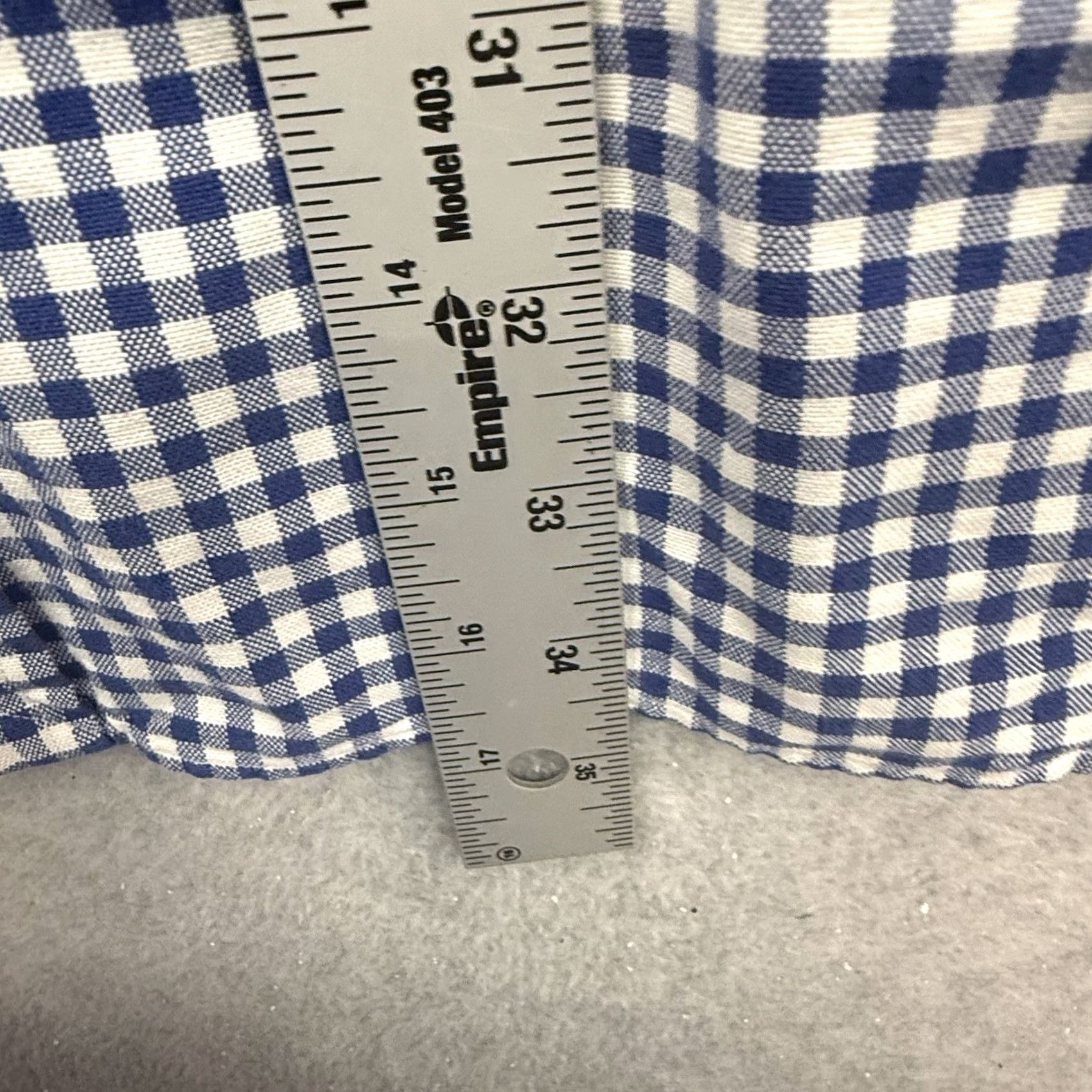 Polo Ralph Lauren Polo Ralph Lauren Mens 3XLT Blue White Gingham Check Button Shirt Flesh Pony Shirt Size US XXL / EU 58 / 5 - 6 Thumbnail