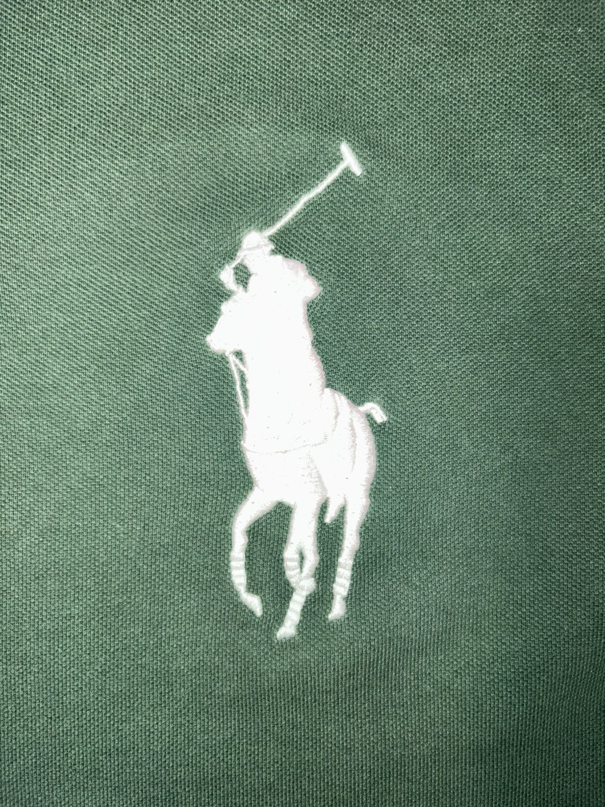 Polo Ralph Lauren Polo Ralph Lauren Big Pony Mesh Polo Shirt Green/Navy XXL Size US XXL / EU 58 / 5 - 8 Thumbnail
