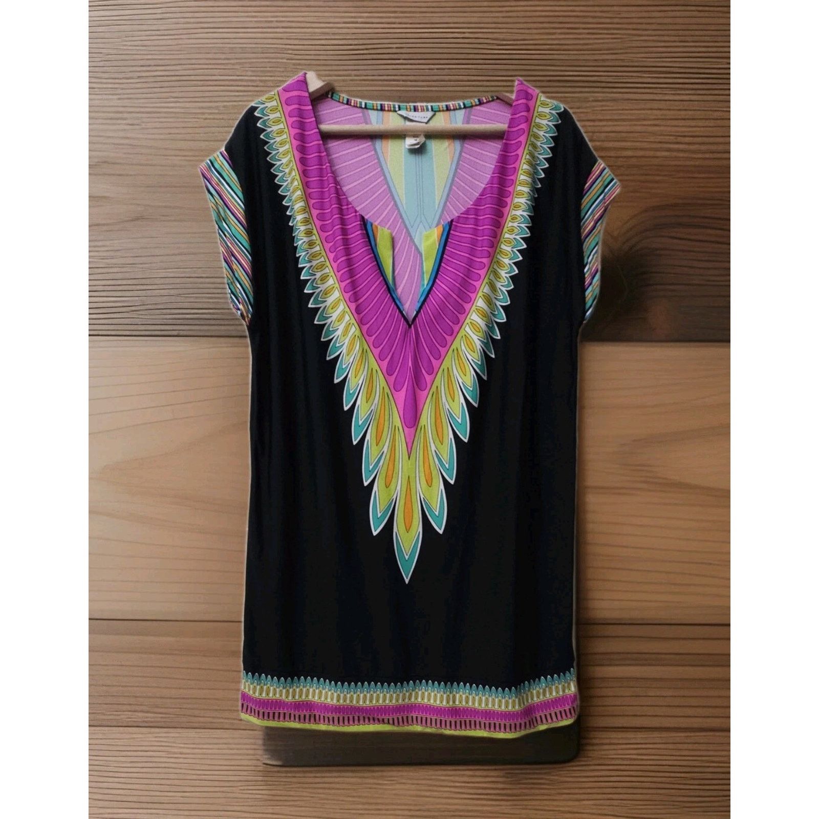 Trina Turk Trina Turk Yucateca Tunic Swim Cover Tunic Short Caftan M Size M / US 6-8 / IT 42-44 - 1 Thumbnail