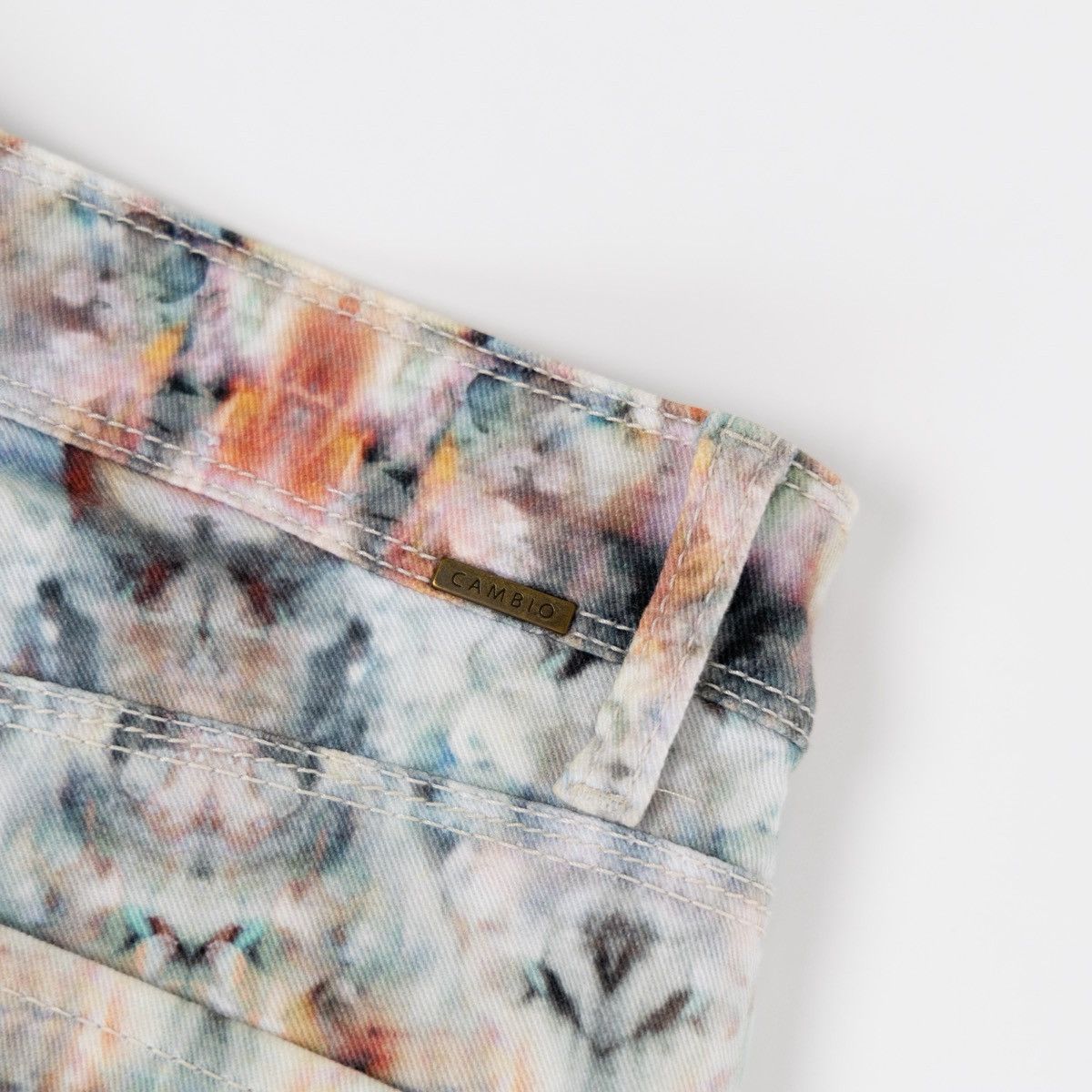 Other Cambio Jeans Piper Short Multicolor Abstract Print Denim Size 28" / US 6 / IT 42 - 5 Thumbnail