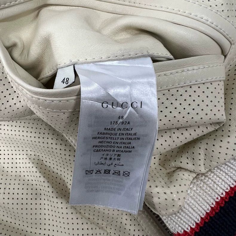 Gucci Gucci Logo Small Lambskin Leather Jacket-2506 Size L / US 10 / IT 46 - 8 Thumbnail