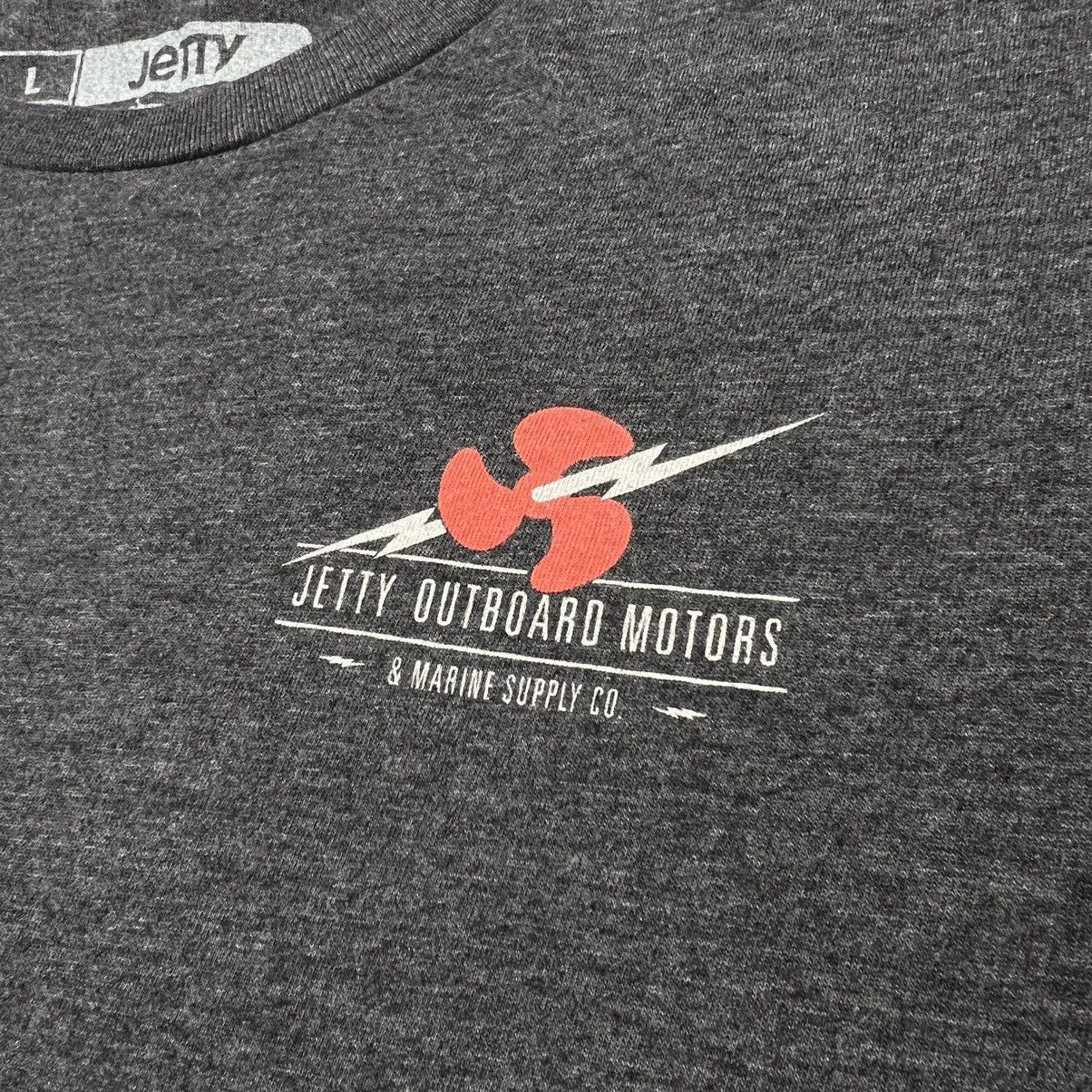 Other Jetty Tee Shirt Grey Graphic Marine Fishing Boat Y2K Size US L / EU 52-54 / 3 - 4 Thumbnail