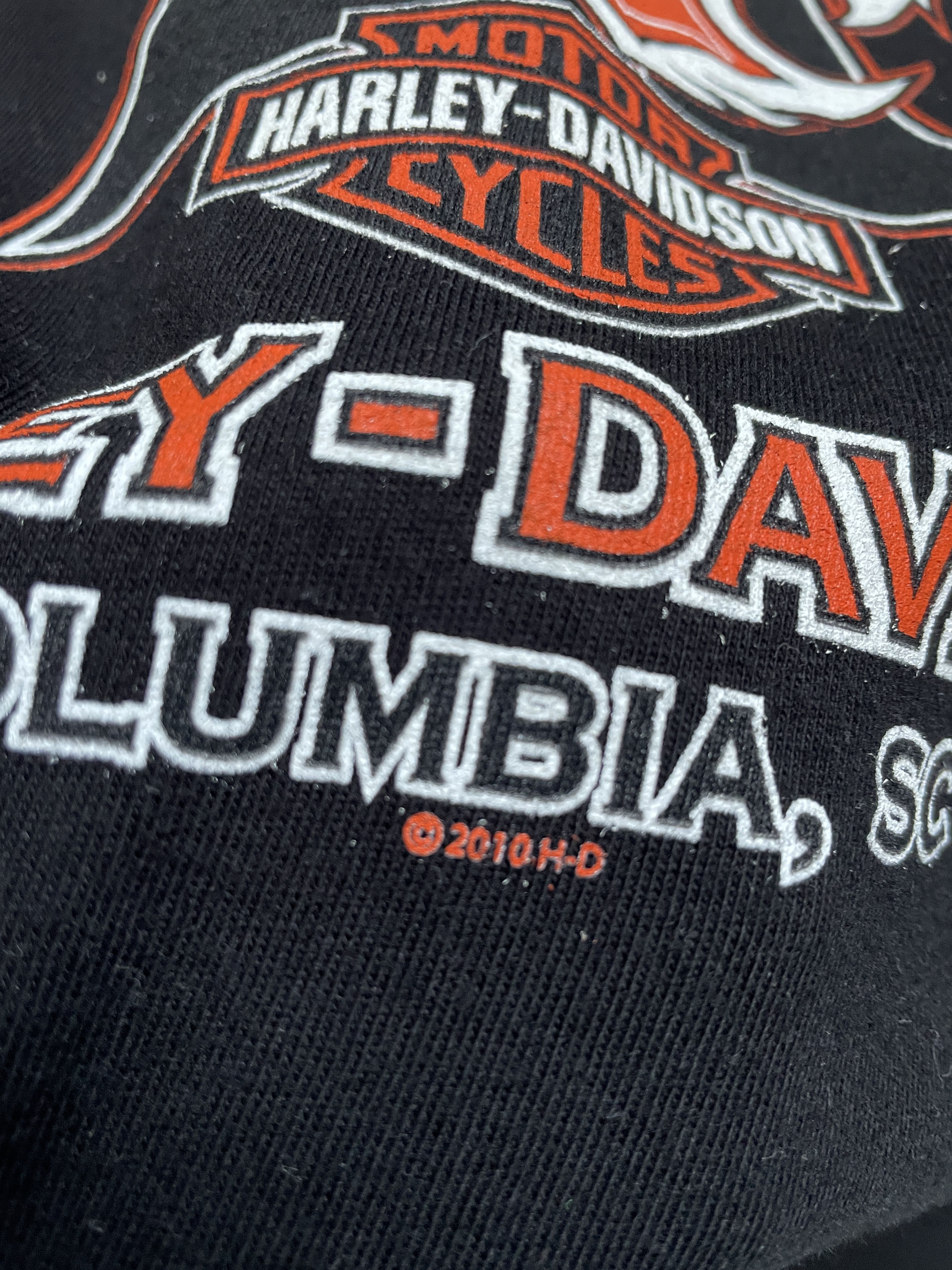 Harley Davidson BLACK HARLEY DAVIDSON I GOT MINE AT THUNDER TOWER TSHIRT Size US XL / EU 56 / 4 - 3 Thumbnail