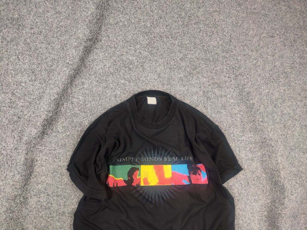 Band Tees Vintage 90s Simple Minds The Real Life Tour Band T-Shirt Tee Size US M / EU 48-50 / 2 - 2 Thumbnail