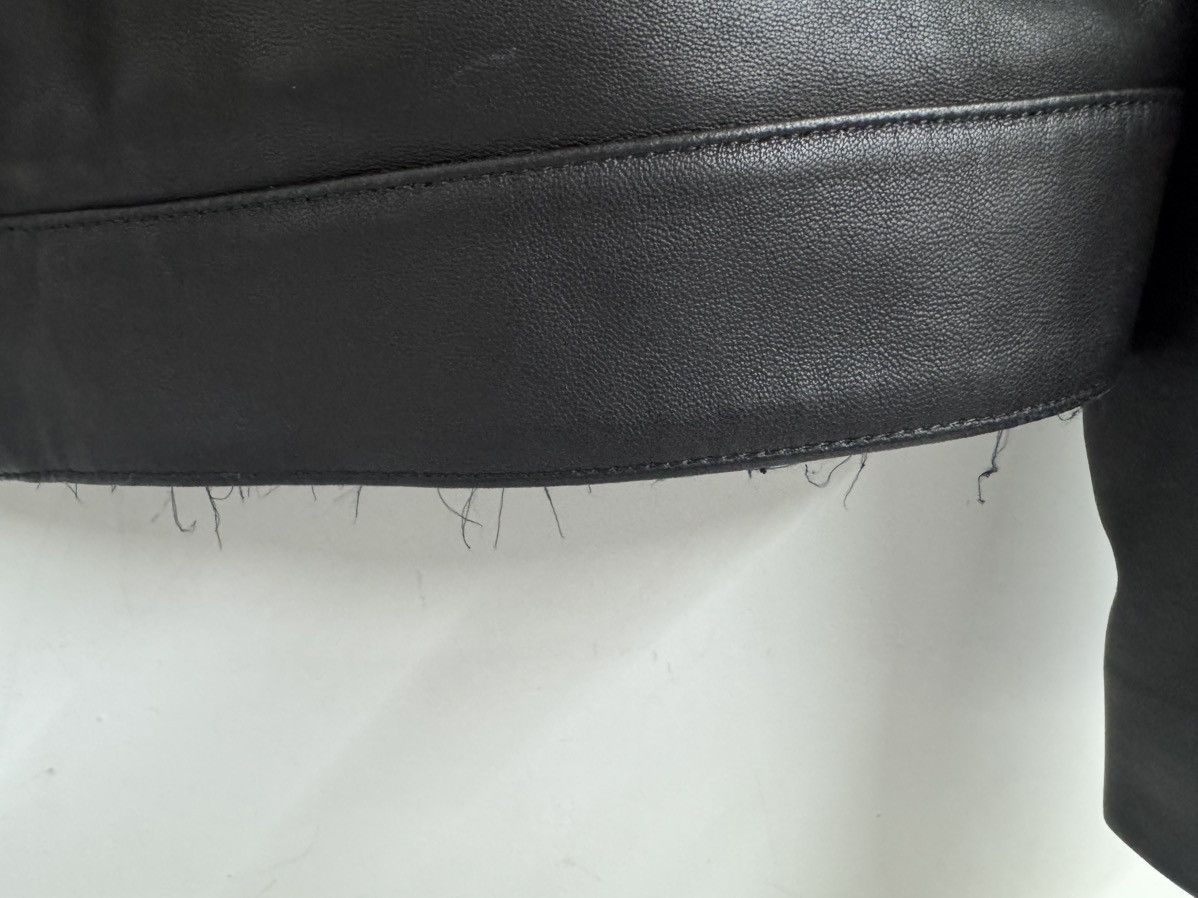 Karl Lagerfeld Karl Lagerfeld Black Leather Moto Jacket Size M Size US M / EU 48-50 / 2 - 5 Thumbnail