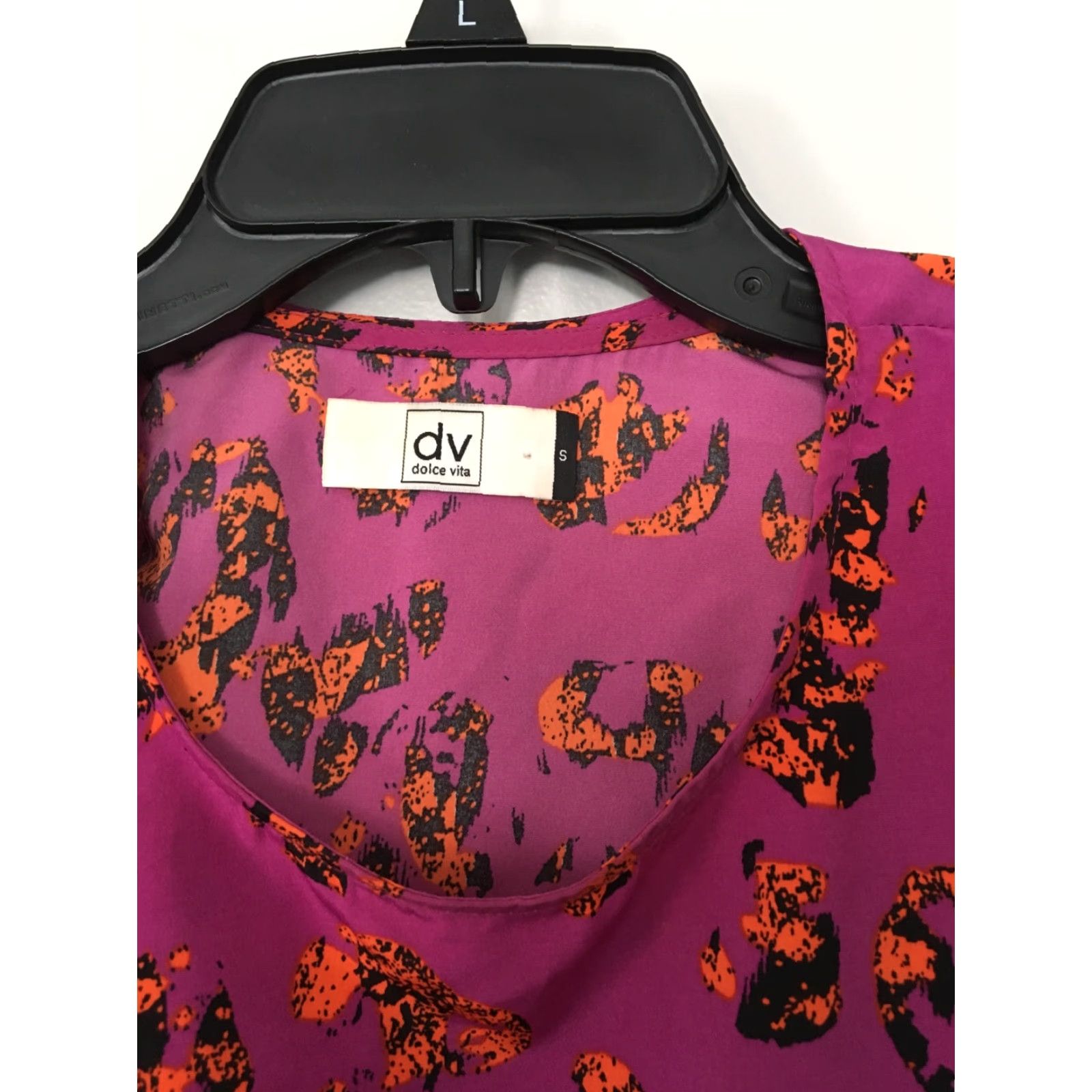 Dolce Vita Dolce Vita Blouse XS Multicolor Animal Print Open Back 3/4 Sleeve Womens Shirt Size XS Size XS / US 0-2 / IT 36-38 - 5 Thumbnail