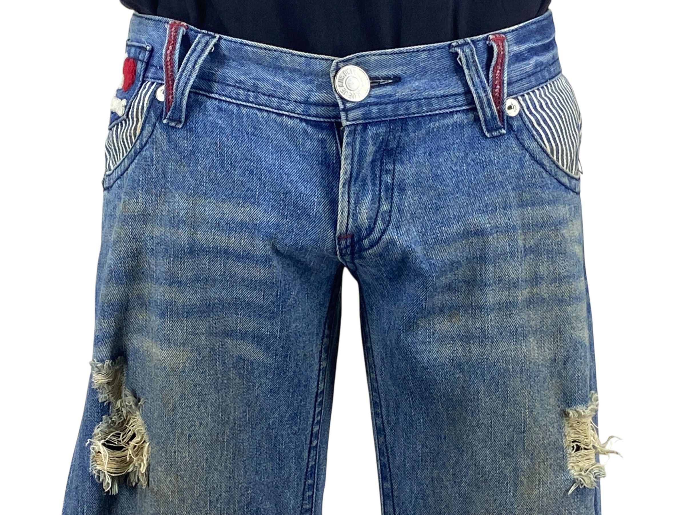 Japanese Brand Blue Moon Blue Japan Denim Jeans Japanese Surf Jeans Pants Size US 31 - 3 Thumbnail