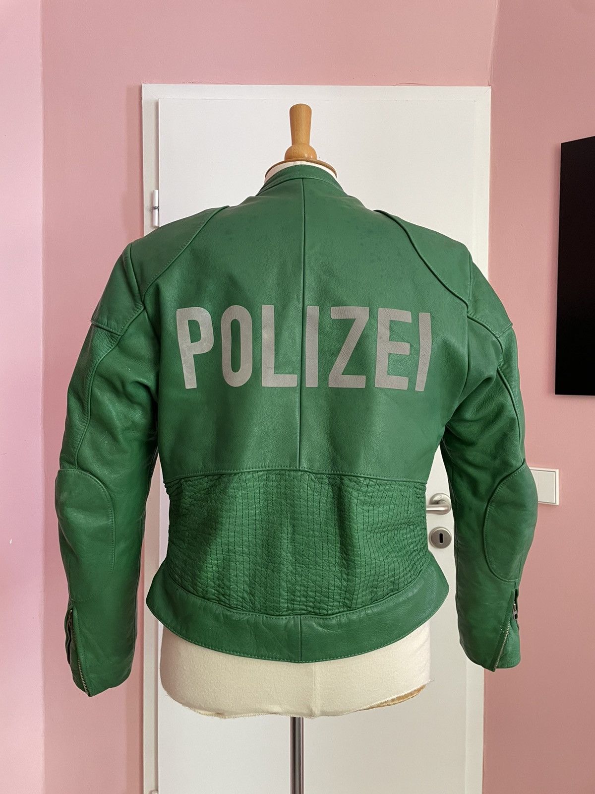 Other Vintage 1991 “Frogman” German POLIZEI Green Leather Uniform Size US L / EU 52-54 / 3 - 2 Thumbnail