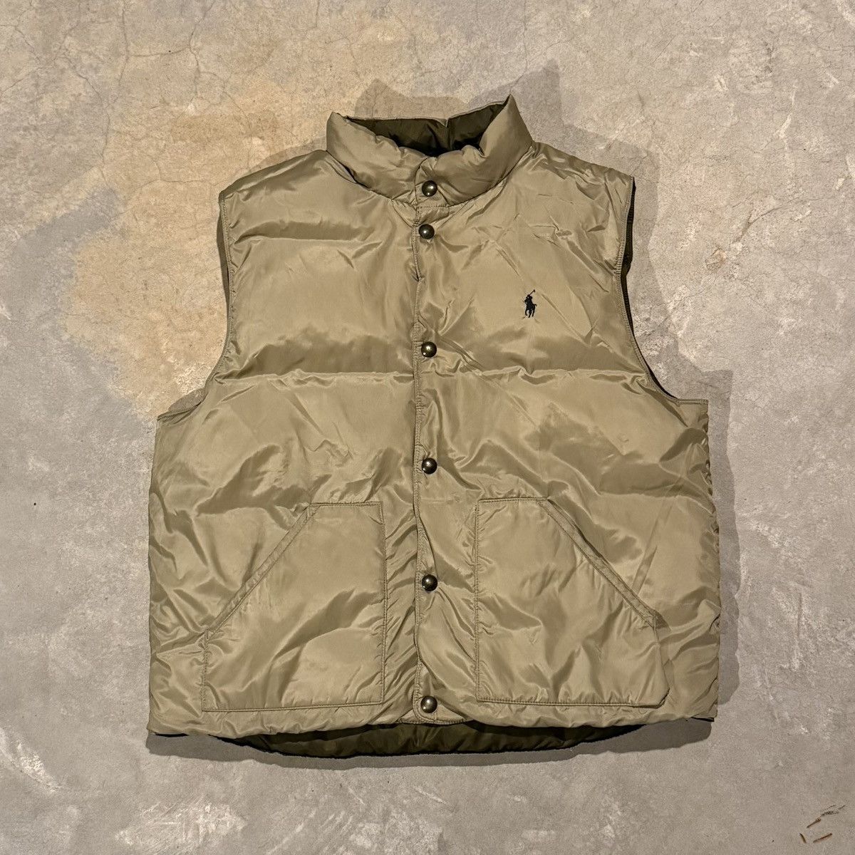 Polo Ralph Lauren Vintage 1990s Polo Ralph Lauren Pony Reversible Puffer Vest Size US XL / EU 56 / 4 - 6 Thumbnail