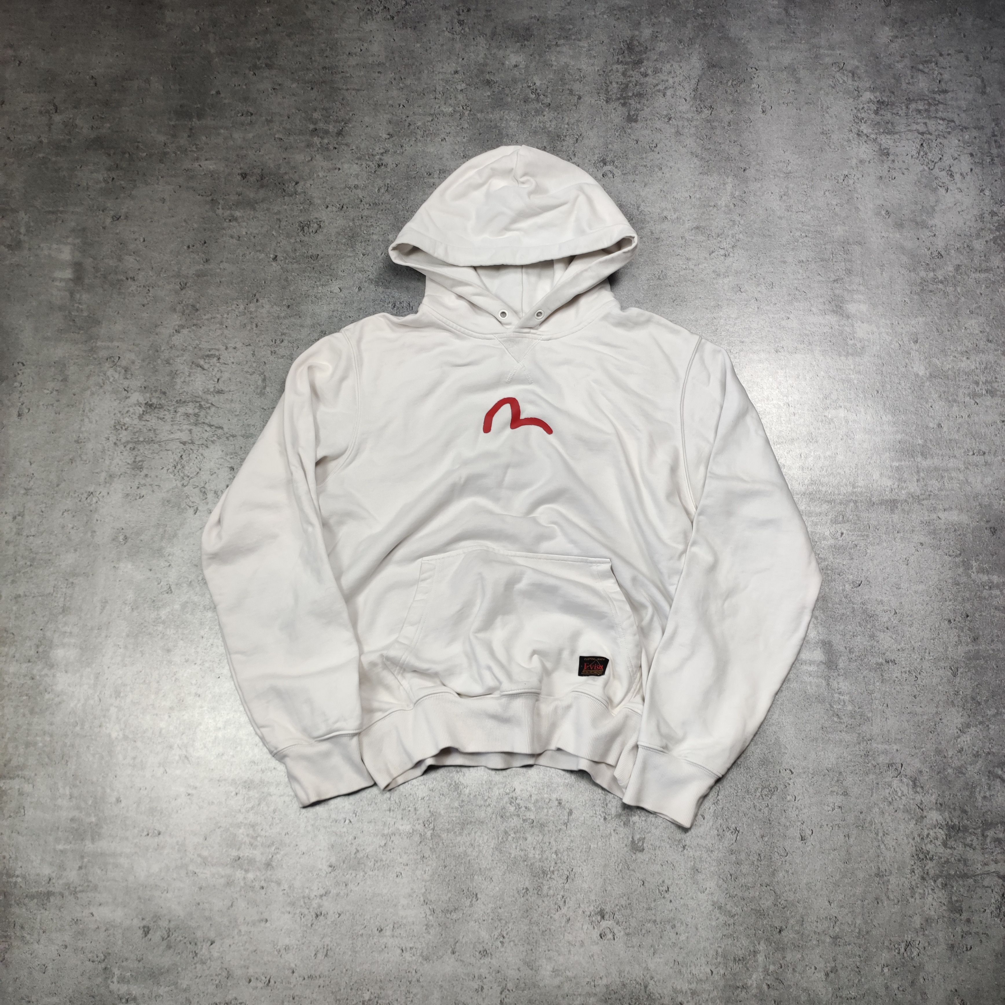 Evisu × Japanese Brand RARE Evisu Japan White Center Logo Heavy Hoodie Size US XL / EU 56 / 4 - 1 Thumbnail
