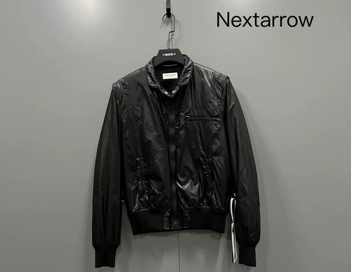 Saint Laurent Paris × Yves Saint Laurent SAINT LAURENT SLP black glossy jacket 2412-Nextarrow Size US M / EU 48-50 / 2 - 1 Thumbnail