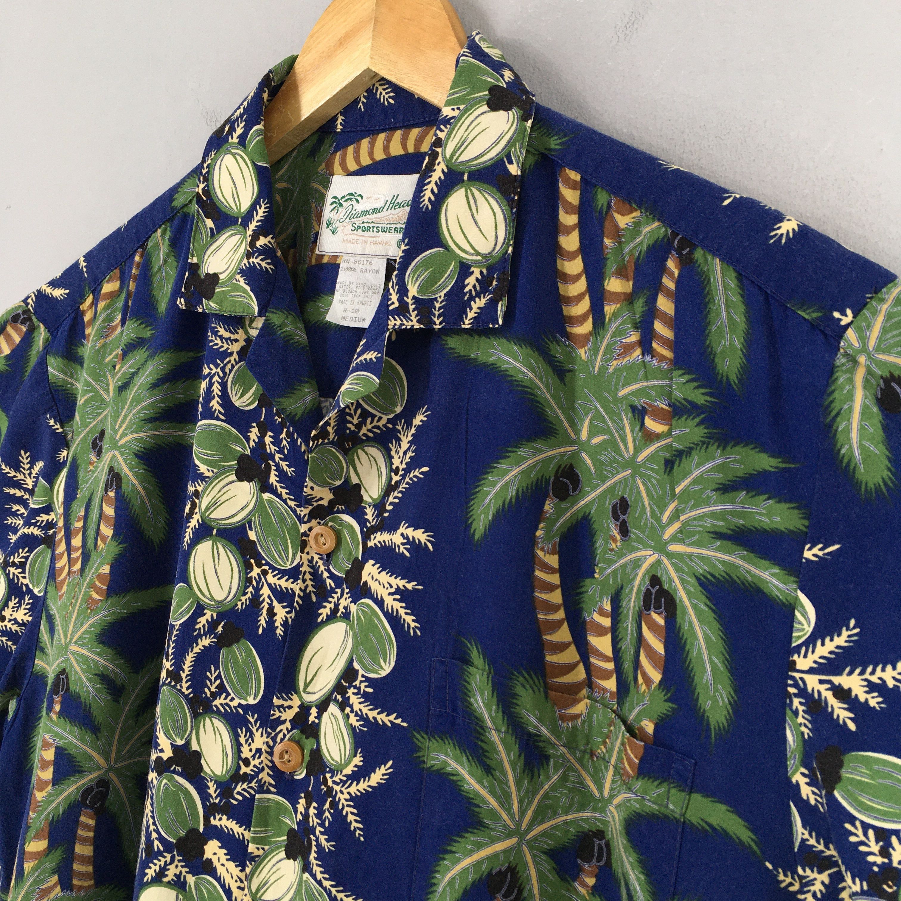 Diamond Head 1960s Diamond Head Sportswear Surfing Beach Rayon Shirt M Size US M / EU 48-50 / 2 - 3 Thumbnail