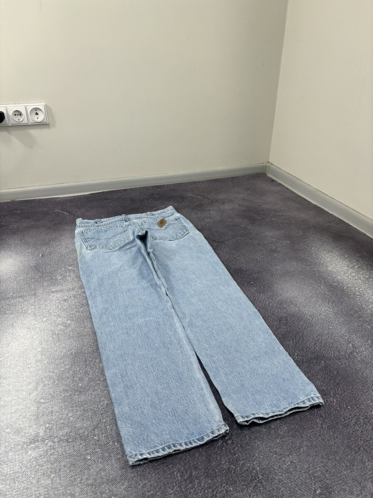 Carhartt Vintage Carhartt Y2K Light Blue Work Hype Heavy Denim Jeans Size US 32 / EU 48 - 4 Thumbnail
