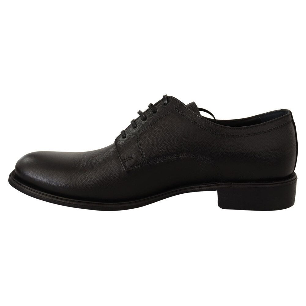 Dolce & Gabbana Dolce & Gabbana Elegant Black Leather Derby Shoes Size US 8 / EU 41 - 4 Thumbnail