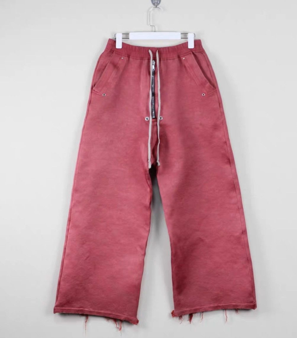Pre-owned Rick Owens Mainline Show Red Trousers
