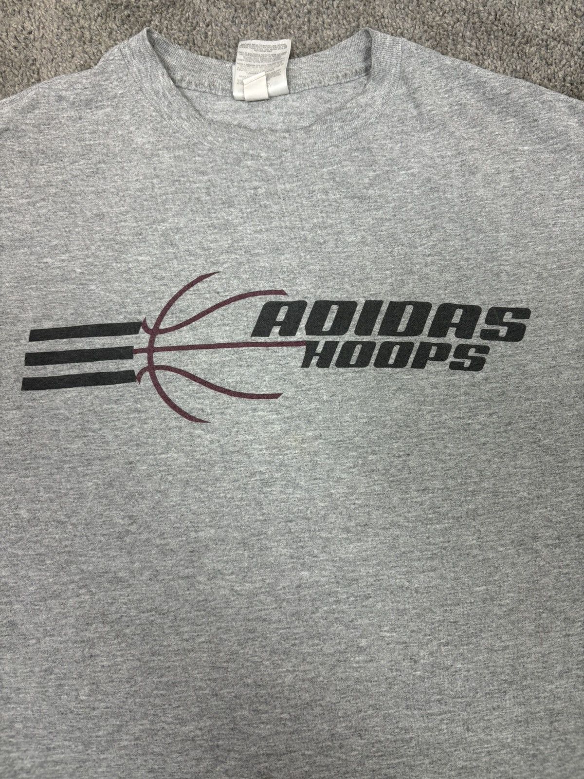 Adidas Y2k gray adidas hoops long sleeve tshirt Size US M / EU 48-50 / 2 - 2 Thumbnail