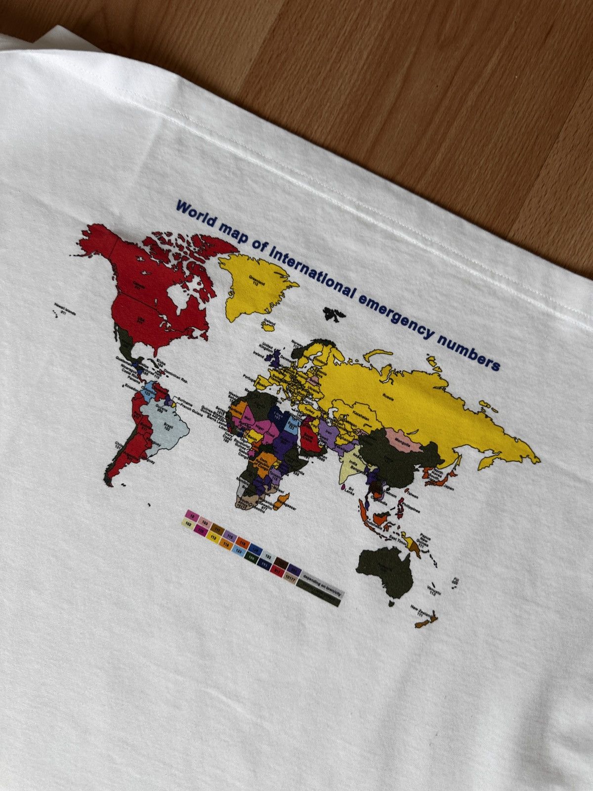 Vetements Vetements AW20 “World Emergency Numbers” T-Shirt Size US S / EU 44-46 / 1 - 5 Thumbnail