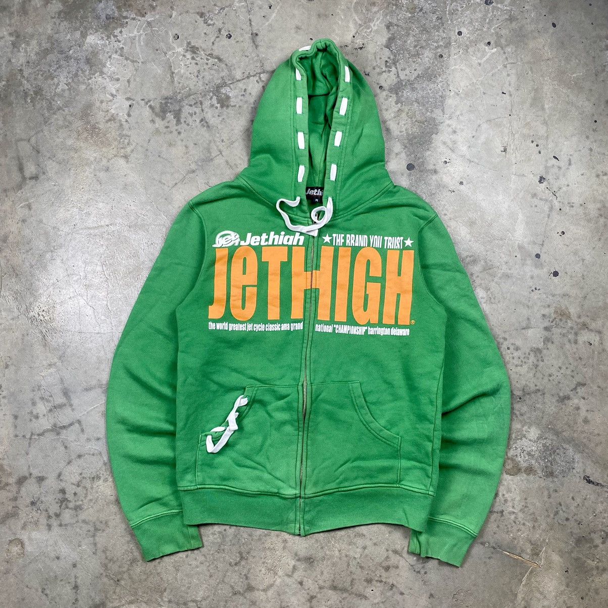If Six Was Nine × Japanese Brand y2k Jethigh Poem Wording Zipped Up Size US S / EU 44-46 / 1 - 1 Thumbnail