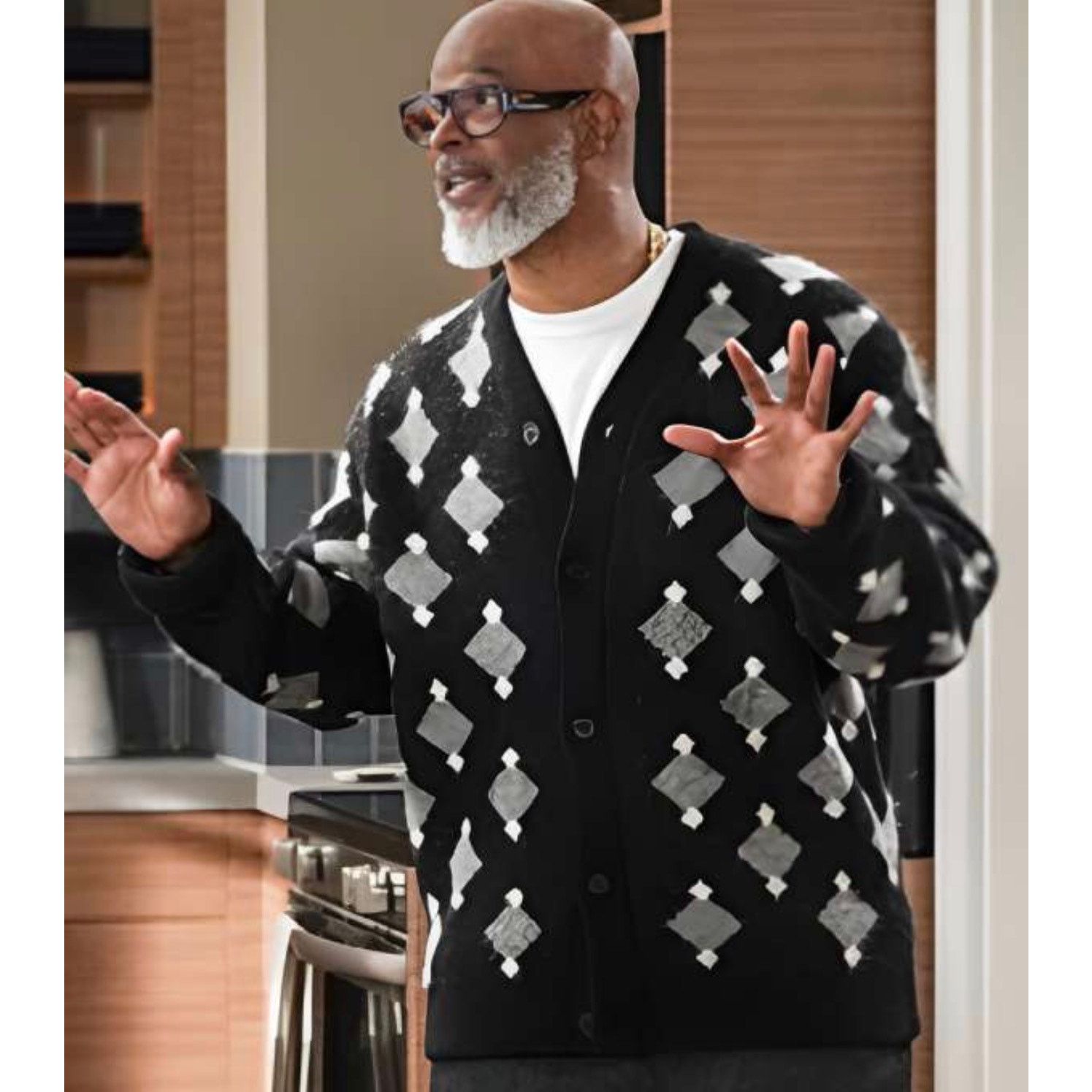 The Kooples New the Kooples men’s Alpaca diamond pattern cardigan S Size US S / EU 44-46 / 1 - 6 Thumbnail