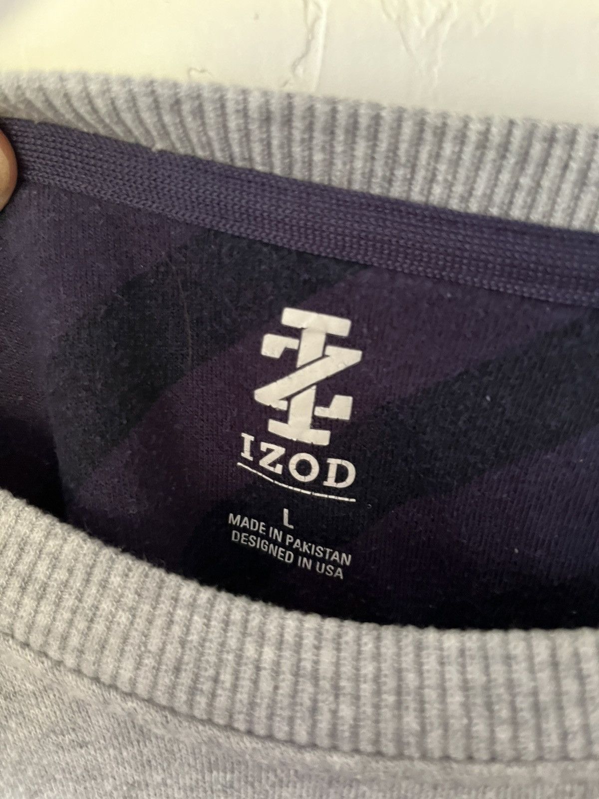 Izod IZOD Grey Sweatshirt Size US L / EU 52-54 / 3 - 3 Thumbnail