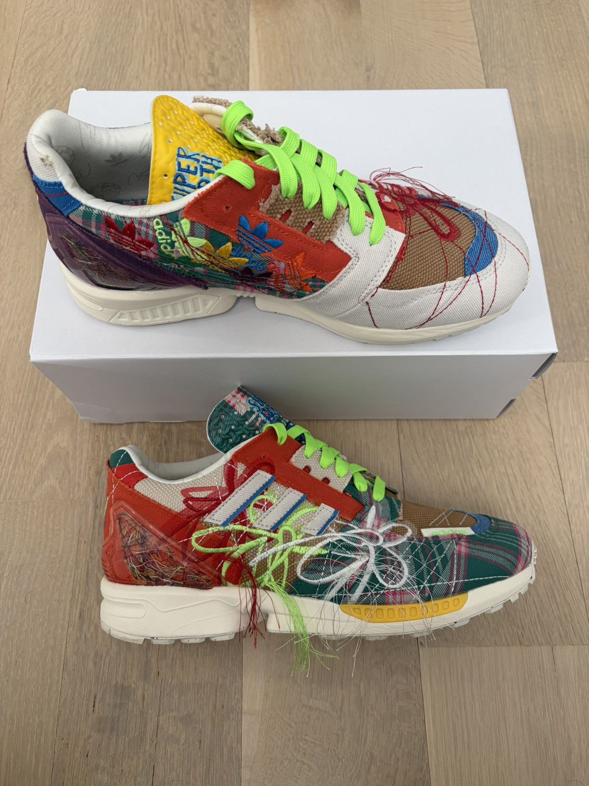 Adidas adidas x Sean Wotherspoon ZX 8000 Super Earth 2021 GZ3088 Size US 9 / EU 42 - 13 Thumbnail