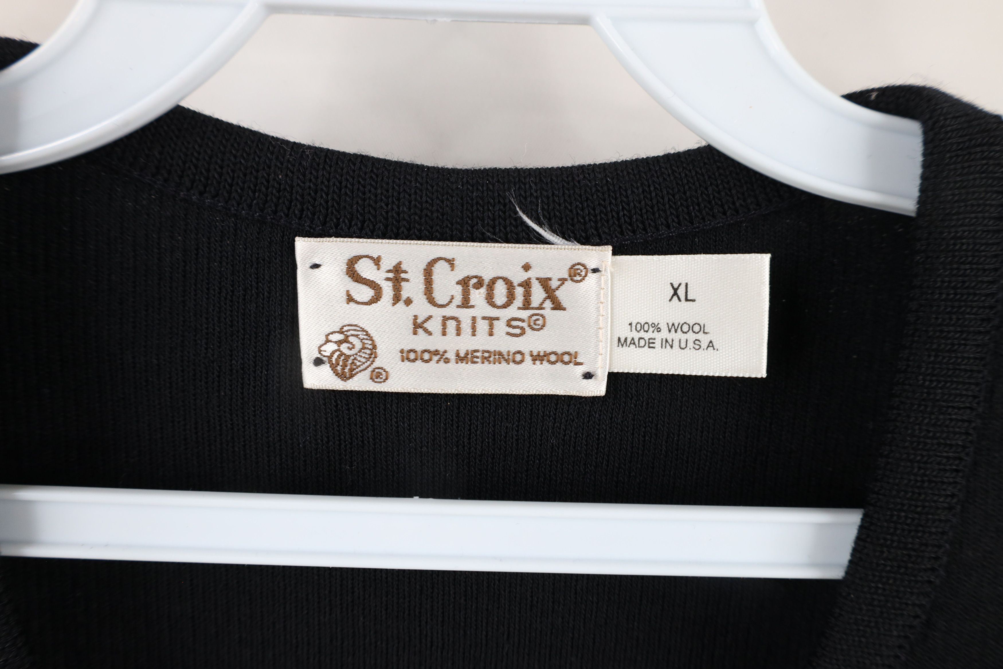 St. Croix × Vintage Vintage 90s St Croix Knits Merino Wool Sweater Vest USA Size US XL / EU 56 / 4 - 9 Thumbnail