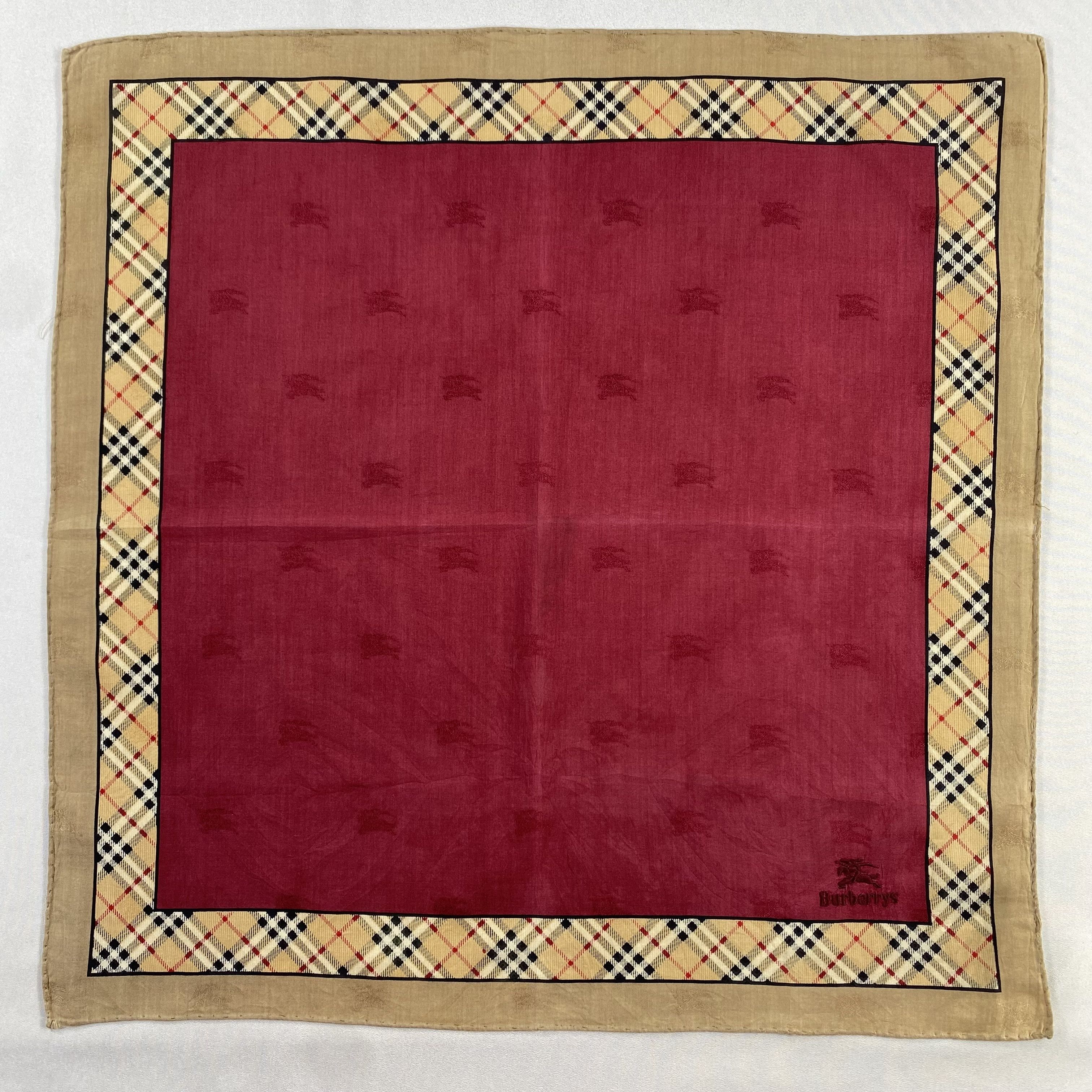 Burberry × Vintage Burberry Handkerchief / Neckerchief / Bandana-P1604 Size ONE SIZE - 1 Thumbnail