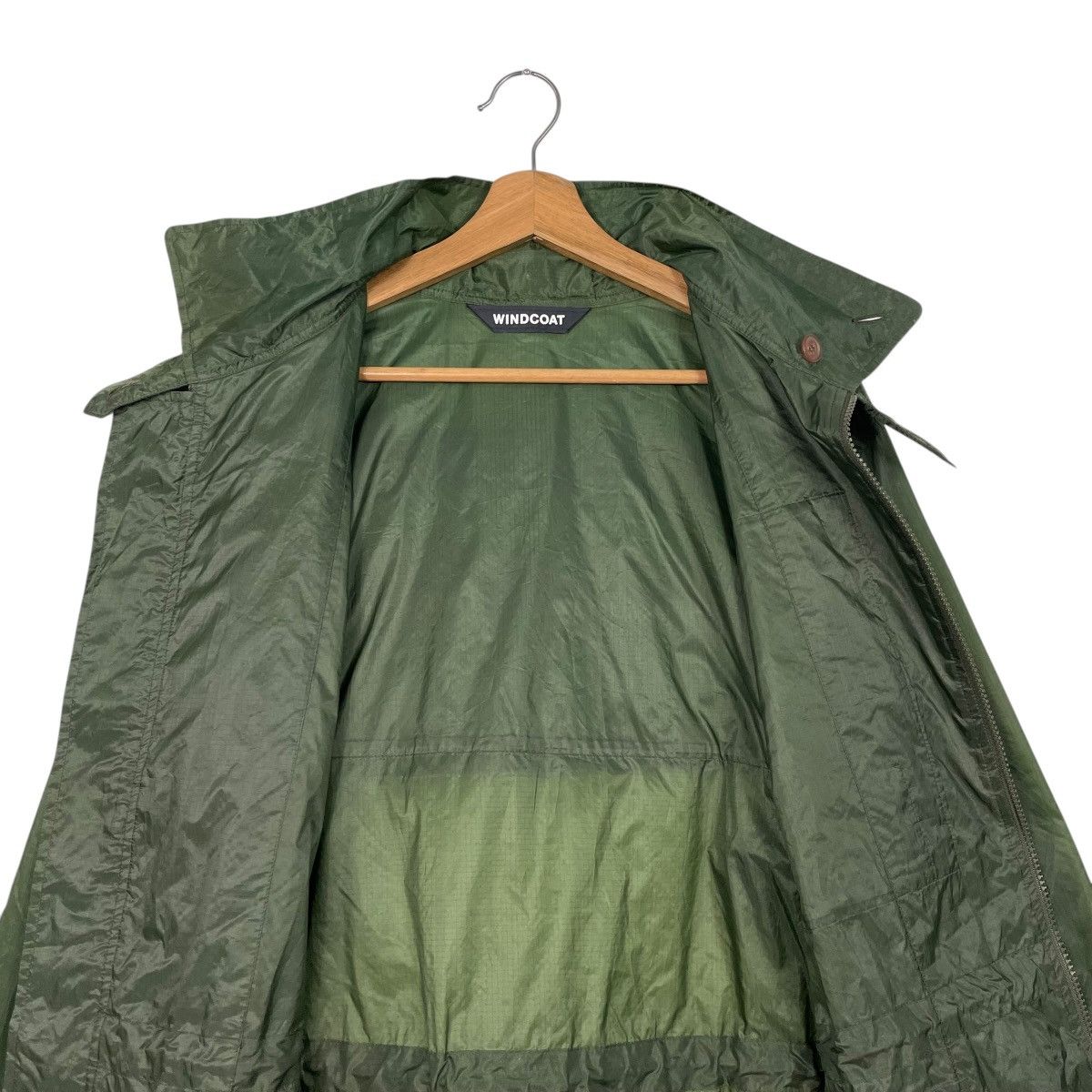 Issey Miyake Issey Miyake Windcoat Green Nylon Long Jacket Size US L / EU 52-54 / 3 - 14 Thumbnail