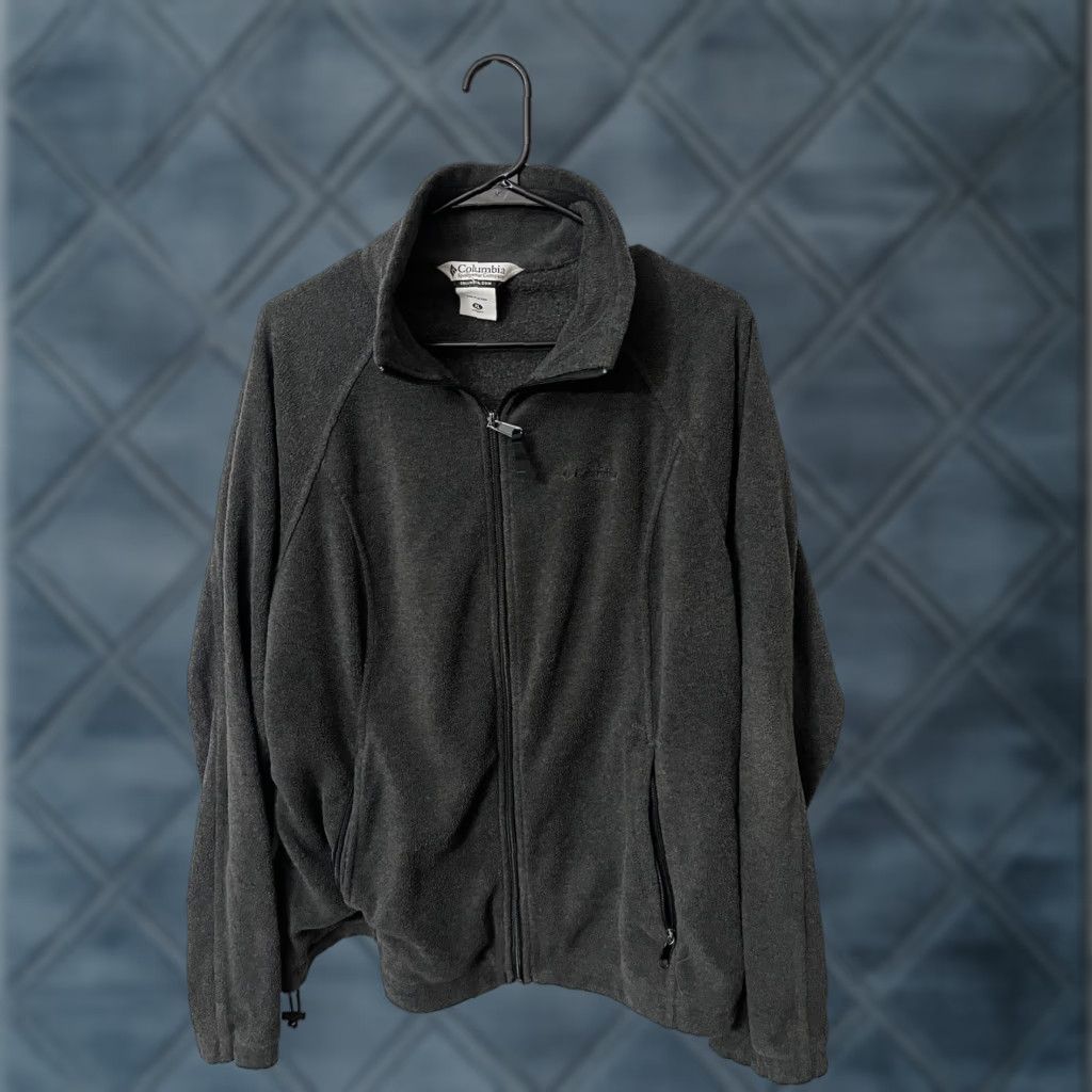 Vintage Columbia Fleece Sweater Full Zip Womens Size XL Mock Neck Charcoal Gray Size XL / US 12-14 / IT 48-50 - 1 Thumbnail