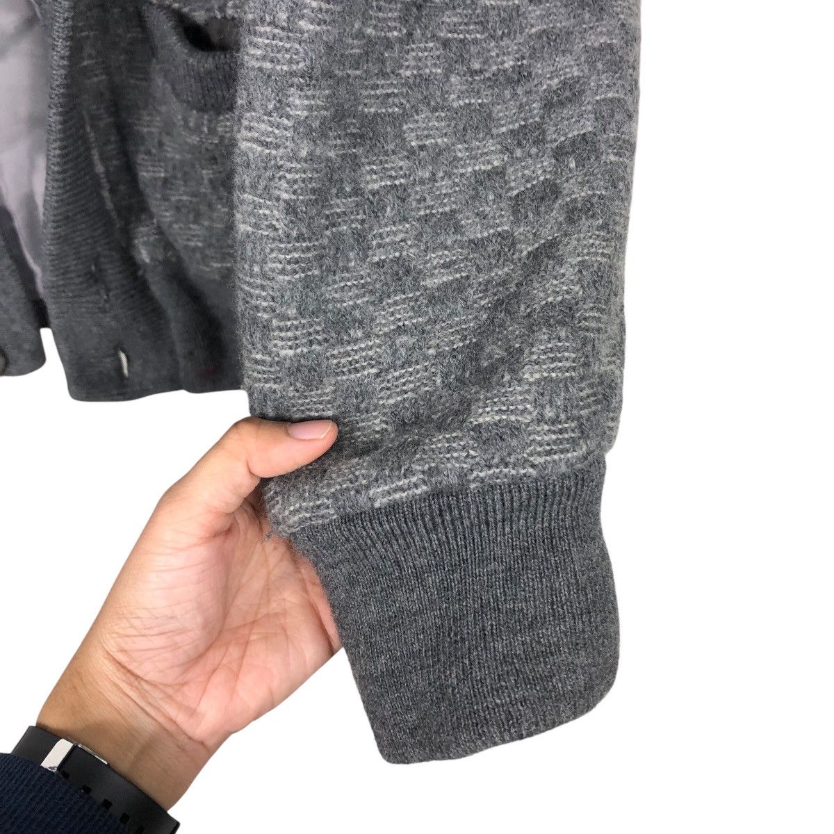 Japanese Brand 📌Vintage Cardigan Bomber Jacket Button Kosugi Issey Miyake Size US L / EU 52-54 / 3 - 16 Thumbnail