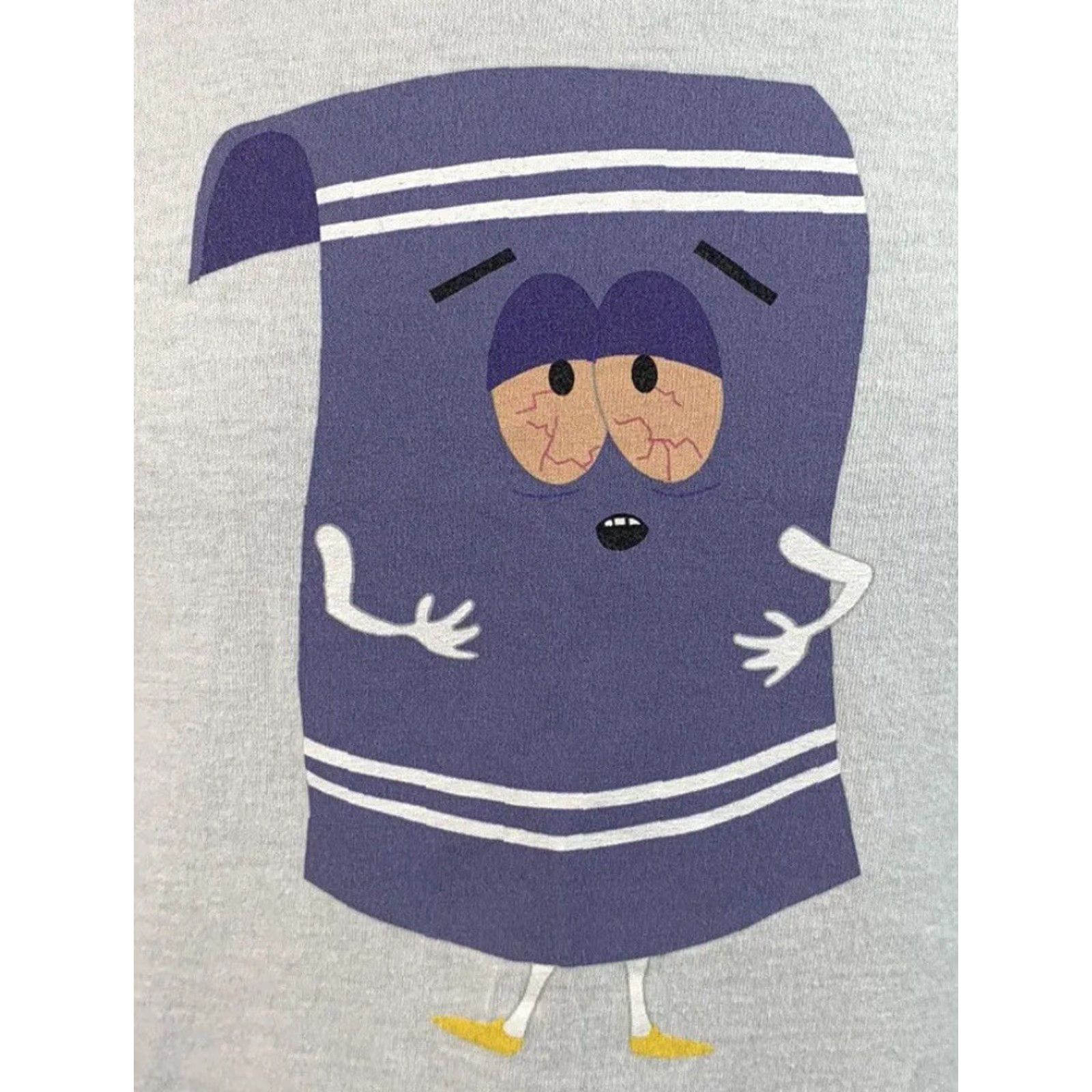 Vintage South Park x HUF T-Shirt Towelie 2015 Men's Medium White