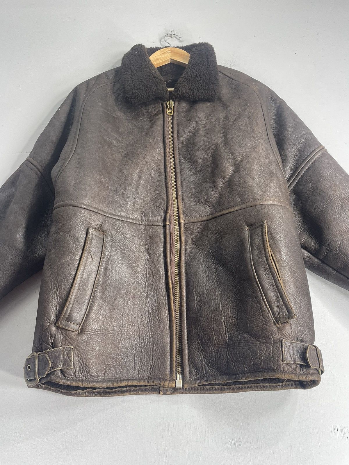 Vintage Vintage B 3 Leather Jacket Lining Sherpa Zipper Size US M / EU 48-50 / 2 - 11 Thumbnail