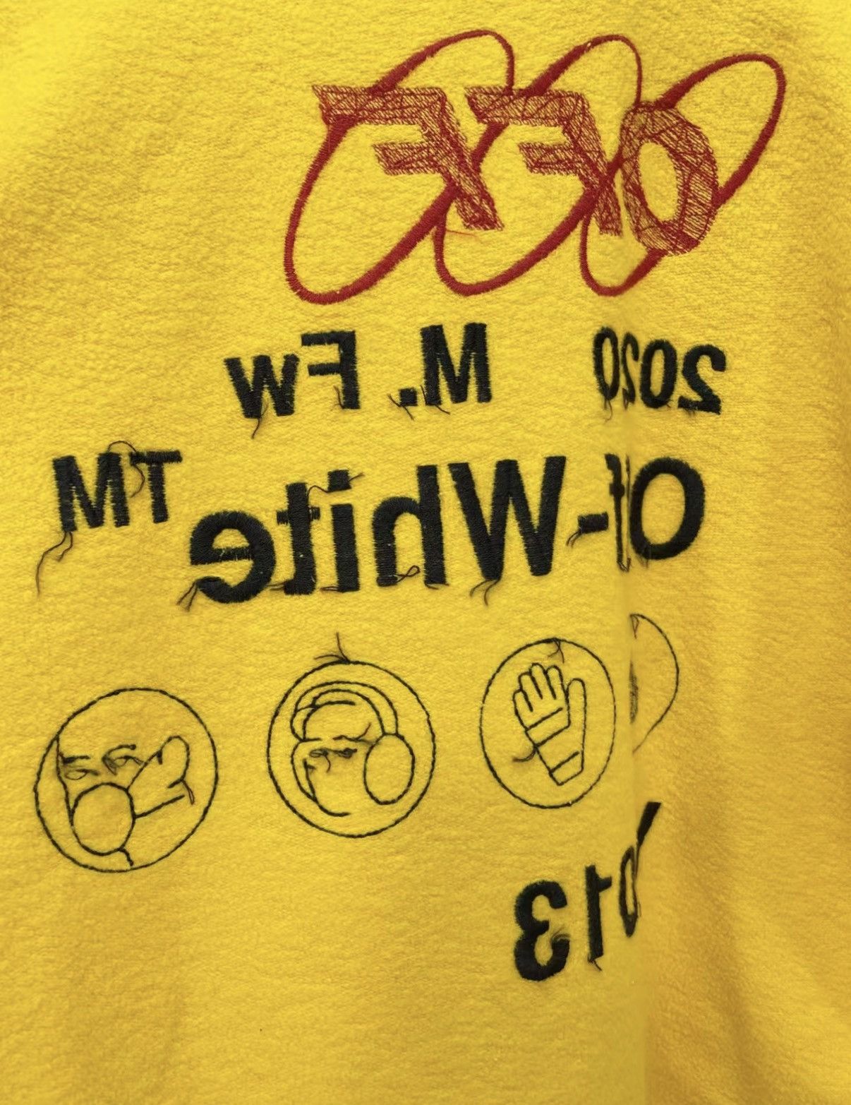 Off-White OFF-WHITE Loose Fit Stretch Sweatshirt Size US M / EU 48-50 / 2 - 2 Thumbnail