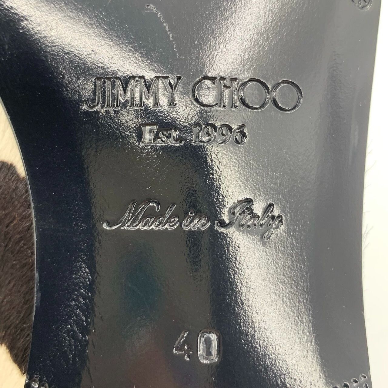 Jimmy Choo Jimmy Choo Zebra Print Suede Slip-On Shoes, Size 40 Size US 7 / EU 40 - 3 Thumbnail