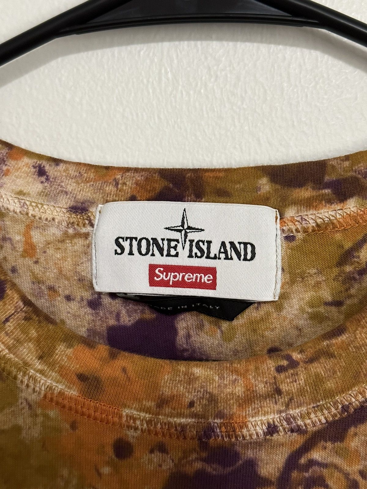 Stone Island × Supreme Supreme Stone Island Embroidered Logo Tee Size US M / EU 48-50 / 2 - 3 Thumbnail