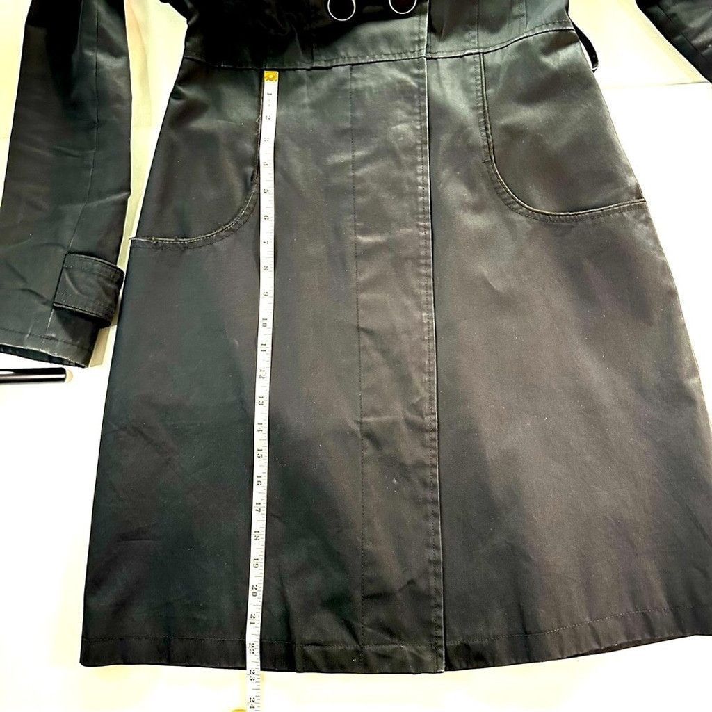 Soia & Kyo Soia&Kyo Mid Length Double Breasted Trench Coat Black Small Size S / US 4 / IT 40 - 12 Thumbnail